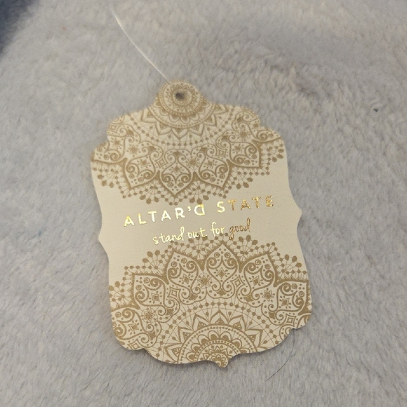 Altar'd State Light Blue Off-Shoulder Maxi Dress - Picture 2 of 9